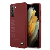 Bmw Etui BMW Silicone Signature Logo za Samsung Galaxy S21+ - rdeče