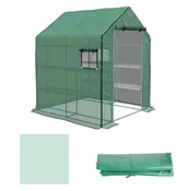 Homestar Prevleka za rastlinjak 140x143x190 cm zelena