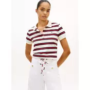 TOMMY HILFIGER Majica  marine / rdeča / off-bela