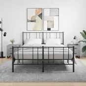 Vidaxl vidaXL Nočne omarice, komplet 2 kosov, siv hrast sonoma, 40x35x47,5 cm