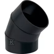 Geberit PEHD segmentni koleno 250/45, črne barve (HDPE drenaža)
