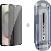 Kaljeno steklo Nillkin Guardian 2.5D za Samsung Galaxy S26 črne barve (z aplikatorjem) 6902048307384