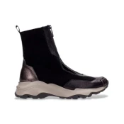 Hispanitas za ženske. CHI254321 Usnjene superge Nepal Bolmet black (37), Črna, 3 do 5 cm, Zip, Priložnostno