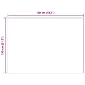 Vidaxl Odeja Temno modra 150 x 130 cm Flis
