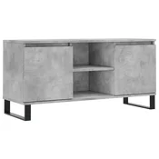 Vidaxl TV omarica betonsko siva 104x35x50 cm inženirski les