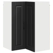 Vidaxl omara za vogal PORTO Črna 57 x 57 x 80 cm Konstruiran les