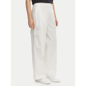 Calvin Klein Jeans Kargo hlače LV047F623G Écru Relaxed Fit