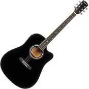 Pasadena PDC-10E Black Elektro-akusticna dreadnought