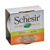 20 + 4 gratis! Schesir v jušni osnovi 24 x 70 g - Tuna & korenje