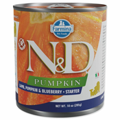 N&D DOG PUMPKIN Starter Jagnje in borovnice 285g