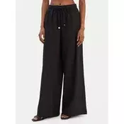Seafolly Hlače iz tkanine Palermo 55549-PA Črna Wide Leg
