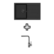 Set Tesa SQT101W + Zora PVD Black metallic/Grafit