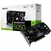 PNY GeForce RTX 5050 8 GB Dvojni ventilator GDDR6