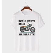 MAFIMI Majica Sve mi uzmite samo motor ne dirajte, Bela