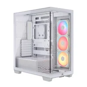 Corsair Midi Tower 3500X LXR LINK TG PC ohišje, belo