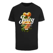 Mister Tee Majica Delicious Peaches  temno zelena / temno oranžna / črna / bela