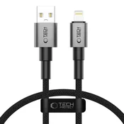 Tech-protect TECH-PROTECT ULTRABOOST DNA LIGHTNING KABEL 12W/2.4A 25CM ŽELEZNO SIVA