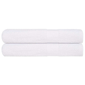 shumee vidaXL Brisače za savno 2 kos bela 80x200 cm 360 g/m2 100% bombaž