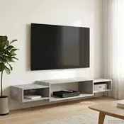 TV ormar za montažu na zid Zidna montaža Betonska siva