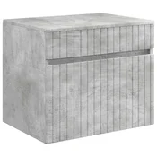 vidaXL Omejen kabineta za kopalnico Betonsko siva 59 x 44,5 x 50 cm