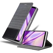Cadorabo Cadorabo Case, združljiv s Sonyjem v sivi črni barvi - zaščitni pokrov z magnetnim zapiranjem, stoječo funkcijo in režo za kartico, (20569633)