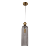 Luster na sajli PIEGA 1xE14/40W/230V mesing/dimna crna