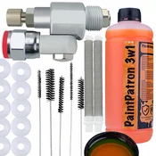 Rosfix ROSFIX CLEANSHOT VENTIL ZA LAKIRNO ENOTO+10X TESNILO+FLUSHERS+2X PRSTNI FILTER BELA 60+CLEANING FLUID ZA LAKIRNO ENOTO, (21736732)