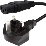 HAWA Priključni kabel za hladne naprave [ angleški vtič - vtič 3 A] črni 2 m HAWA 1008245, (20414224)