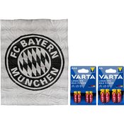 Varta Sales Drive Longlife Max Power Set + FC Bayern Blanket