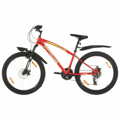Brdski bicikl 21 brzina kotaci od 26  okvir od 36 cm crveni