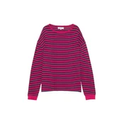 Pull&Bear Majica RAYAS MLARGA 2 nočno modra/roza
