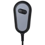 Električni masažni naslonjač svjetlozeleni baršunasti