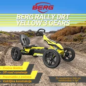 BERG Rally DRT Yellow 3 Gears – otroški gokart – 4-12 let – 3 prestave – offroad
