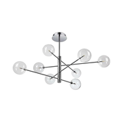 Ideal Lux - LED Lestenec na drogu EQUINOXE 8xG4/2W/230V pr. 128 cm krom/prozorna