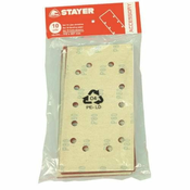 STAYER Šmirgl papir Sanding paper for LOM 185 sanders, 93 x 186 mm - grain 60, 10 pcs.