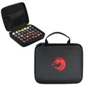 shumee Peresnica Dragon Bag Suitcase Box za 5 kompletov RPG kock - črna