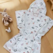 Baby textil ponco za plažu, devojcice