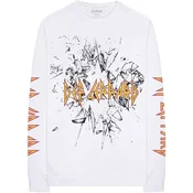 Def Leppard Shatter (Sleeve Print) White XL Majica