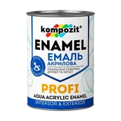 Akrilni emajl KOMPOZIT PROFI Gloss 0,3 l - Grafit