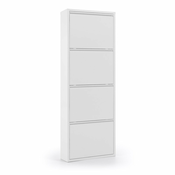 Belo kovinsko stojalo za čevlje s 4 predali Kave Home Rox