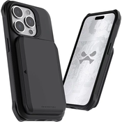 Maska Ghostek Exec novcanik maska za Apple iPhone 15 Pro crna