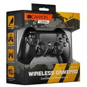 CANYON Gamepad GP-W5 Wireless PS4, Crni