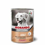 Morando Dog Adult Pate, pašteta za pse, Piletina i Jetra, 400g konzerva