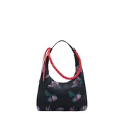 Desigual Torba za čez ramo zelena/roza/črna/bela