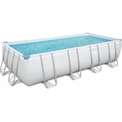 Komplet bazena z okvirjem Power Steel™ 549 x 274 x 122 cm vključno s peščenim filtrom svetlo siva