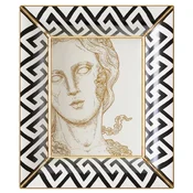 Casa Padrino luxury decorative bowl goddess white/black/gold 20.5 x 17.5 x H. 13.5 cm - Hand painted porcelain bowl - Luxury quality - Made in Italy