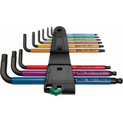 Wera Set imbus kljuceva 9 komada Hex-Plus Multicolour 1 BlackLaser 950/9 05022089001