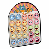 Magnet Wedo Smiley, šareni motivi pastelne boje