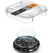 Zaščitno kaljeno steklo Spigen Glass tR EZ Fit 2 Pack, transparency - Galaxy Watch 8 Classic (46mm) (AGL09877)