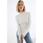 Trendyol ženska bluza Twoaw27Bz00095, ecru